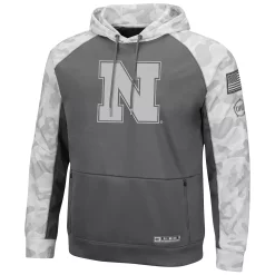 Men's Colosseum Gray/Arctic Camo Nebraska Huskers OHT Military Appreciation Tonal Raglan Pullover Hoodie -Colosseum shop 5632705 ALT2