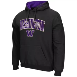Men's Colosseum Black Washington Huskies Arch & Logo 3.0 Pullover Hoodie 5 Men's Colosseum Black Washington Huskies Arch & Logo 3.0 Pullover Hoodie -Colosseum shop 5632804 ALT2