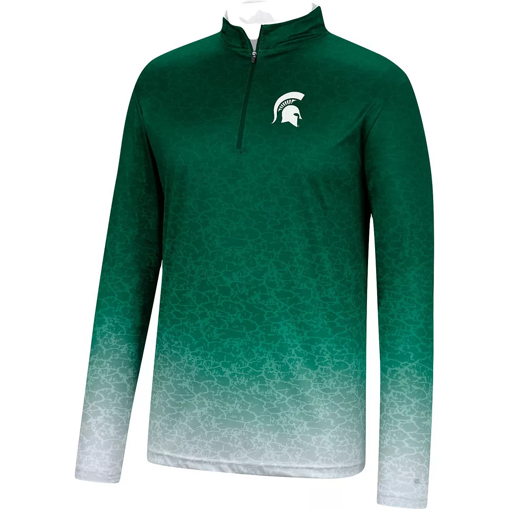 Men's Colosseum Green Michigan State Spartans Walter Quarter-Zip Windshirt 2 Men's Colosseum Green Michigan State Spartans Walter Quarter-Zip Windshirt - Image 2