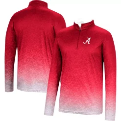 Men's Colosseum Crimson Alabama Crimson Tide Walter Quarter-Zip Windshirt