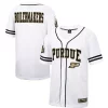 Men's Colosseum White/Black Purdue Boilermakers Free Spirited Baseball Jersey