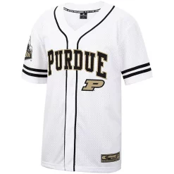 Men's Colosseum White/Black Purdue Boilermakers Free Spirited Baseball Jersey -Colosseum shop 5645562 ALT2