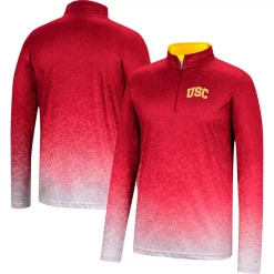 Men's Colosseum Cardinal USC Trojans Walter Quarter-Zip Windshirt