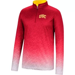 Men's Colosseum Cardinal USC Trojans Walter Quarter-Zip Windshirt -Colosseum shop 5645602 ALT2