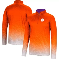 Men's Colosseum Orange Clemson Tigers Walter Quarter-Zip Windshirt