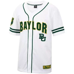 Men's Colosseum White/Green Baylor Bears Free Spirited Baseball Jersey 5 Men's Colosseum White/Green Baylor Bears Free Spirited Baseball Jersey -Colosseum shop 5646027 ALT2