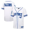 Men's Colosseum White/Royal Air Force Falcons Free Spirited Baseball Jersey