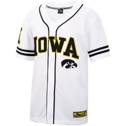 Men's Colosseum White/Black Iowa Hawkeyes Free Spirited Baseball Jersey -Colosseum shop 5655441 ALT2