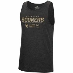 Men's Colosseum Heathered Black Oklahoma Sooners Military Appreciation OHT Transport Tank Top -Colosseum shop 5680090 ALT2