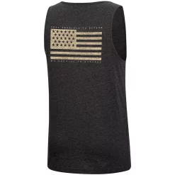 Men's Colosseum Heathered Black Oklahoma Sooners Military Appreciation OHT Transport Tank Top -Colosseum shop 5680090 ALT3