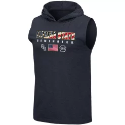 Men's Colosseum Navy Florida State Seminoles OHT Military Appreciation Americana Hoodie Sleeveless T-Shirt -Colosseum shop 5681392 ALT2