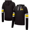 Men's Colosseum Black Iowa Hawkeyes Lebowski Hoodie Long Sleeve T-Shirt