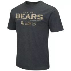 Men's Colosseum Heathered Black Baylor Bears OHT Military Appreciation Flag 2.0 T-Shirt -Colosseum shop 5694293 ALT2