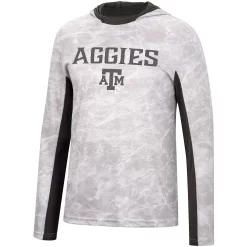 Men's Colosseum White Texas A&M Aggies Mossy Oak Long Sleeve Hoodie T-Shirt -Colosseum shop 5704488 ALT2