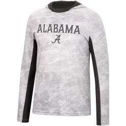 Men's Colosseum White Alabama Crimson Tide Mossy Oak Long Sleeve Hoodie T-Shirt -Colosseum shop 5705244 ALT2