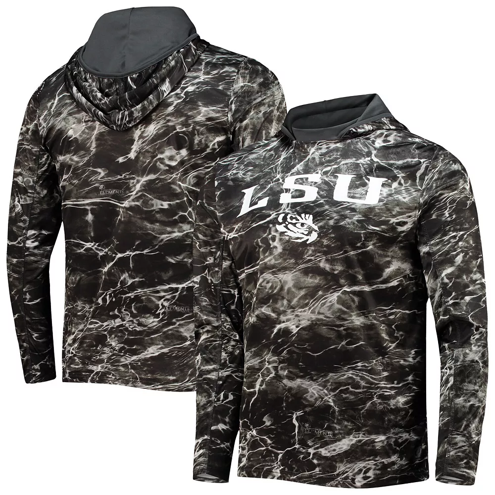 Men's Colosseum Black LSU Tigers Mossy Oak Long Sleeve Hoodie T-Shirt 1 Men's Colosseum Black LSU Tigers Mossy Oak Long Sleeve Hoodie T-Shirt