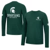 Men's Colosseum Green Michigan State Spartans Mossy Oak Long Sleeve T-Shirt