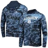 Men's Colosseum Navy Auburn Tigers Mossy Oak Long Sleeve Hoodie T-Shirt