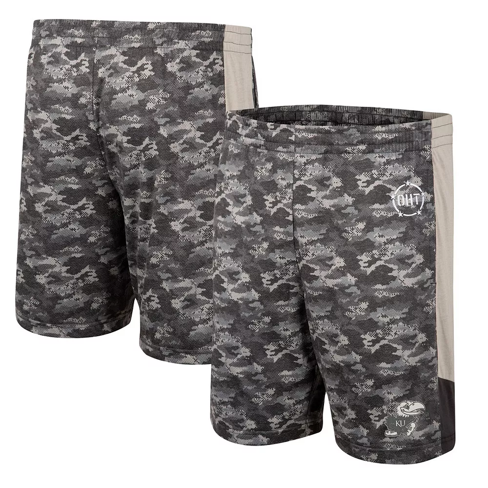 Men's Colosseum Camo Kansas Jayhawks OHT Military Appreciation Terminal Shorts 2 Men's Colosseum Camo Kansas Jayhawks OHT Military Appreciation Terminal Shorts - Image 2