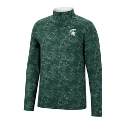 Men's Colosseum Green Michigan State Spartans Tivo Quarter-Zip Jacket -Colosseum shop 5762470 ALT2