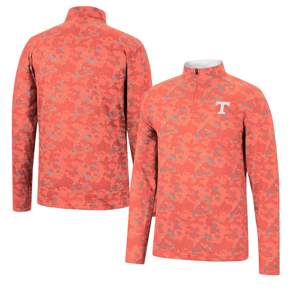 Men's Colosseum Tennessee Orange Tennessee Volunteers Tivo Quarter-Zip Jacket 1 Men's Colosseum Tennessee Orange Tennessee Volunteers Tivo Quarter-Zip Jacket