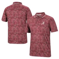 Men's Colosseum Crimson Alabama Crimson Tide Speedman Polo