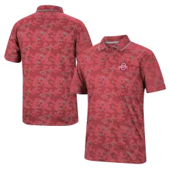 Men's Colosseum Scarlet Ohio State Buckeyes Speedman Polo