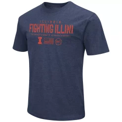 Men's Colosseum Navy Illinois Fighting Illini OHT Military Appreciation Flag 2.0 T-Shirt -Colosseum shop 5845480 ALT2