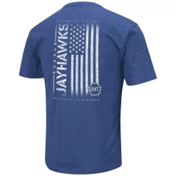 Men's Colosseum Royal Kansas Jayhawks OHT Military Appreciation Flag 2.0 T-Shirt -Colosseum shop 5845493 ALT3