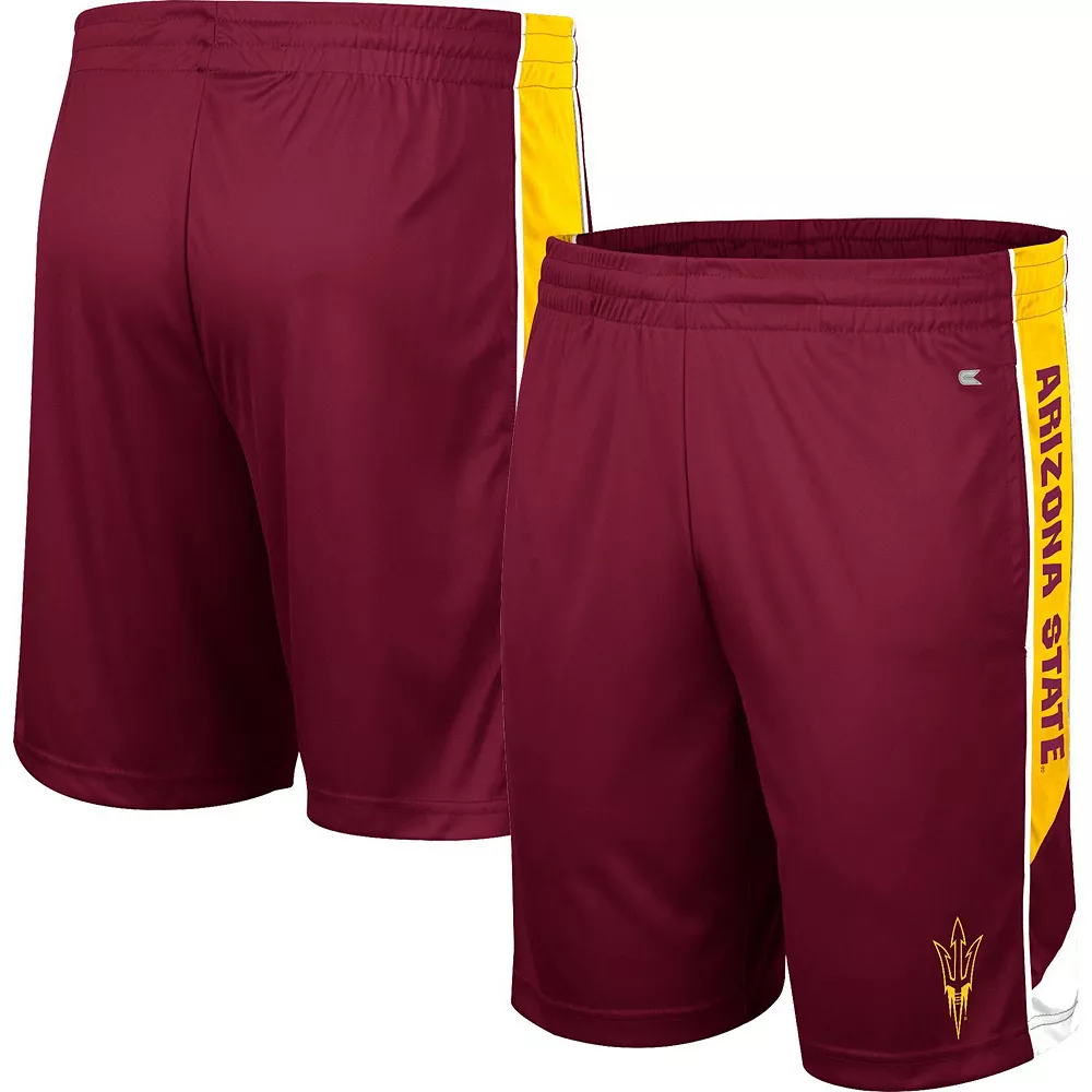Men's Colosseum Maroon Arizona State Sun Devils Pool Time Shorts 1 Men's Colosseum Maroon Arizona State Sun Devils Pool Time Shorts