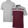 Men's Colosseum Maroon/Heathered Gray Texas A&M Aggies Caddie Polo