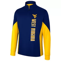 Men's Colosseum Navy West Virginia Mountaineers Bart Quarter-Zip Windshirt -Colosseum shop 5898197 ALT2