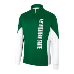 Men's Colosseum Green Michigan State Spartans Bart Quarter-Zip Windshirt -Colosseum shop 5908098 ALT2