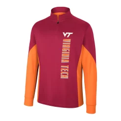 Men's Colosseum Maroon Virginia Tech Hokies Bart Quarter-Zip Windshirt -Colosseum shop 5908348 ALT2