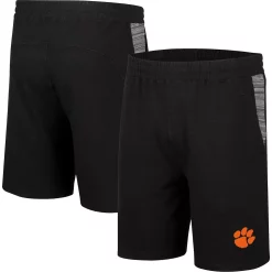 Men's Colosseum Black Clemson Tigers Wild Party Shorts