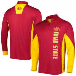 Men's Colosseum Cardinal Iowa State Cyclones Bart Quarter-Zip Windshirt