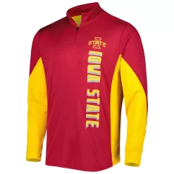 Men's Colosseum Cardinal Iowa State Cyclones Bart Quarter-Zip Windshirt -Colosseum shop 5929765 ALT2