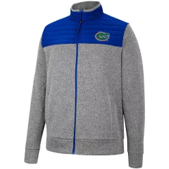 Men's Colosseum Charcoal/Royal Florida Gators Putter Herringbone Full-Zip Jacket -Colosseum shop 5929892 ALT2
