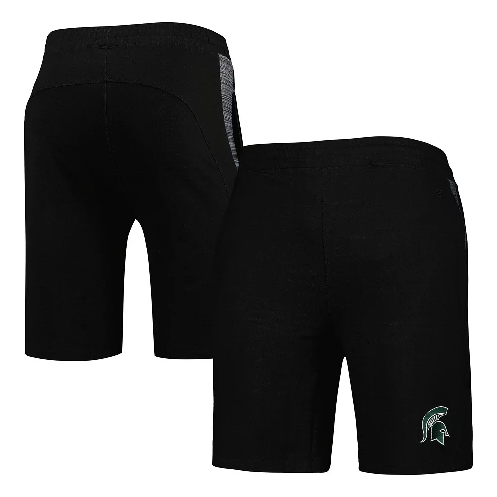Men's Colosseum Black Michigan State Spartans Wild Party Shorts 2 Men's Colosseum Black Michigan State Spartans Wild Party Shorts - Image 2