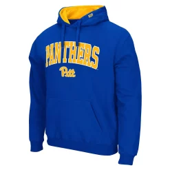 Men's Colosseum Royal Pitt Panthers Arch & Team Logo 3.0 Pullover Hoodie -Colosseum shop 5930424 ALT2