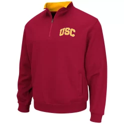 Men's Colosseum Cardinal USC Trojans Tortugas Quarter-Zip Sweatshirt -Colosseum shop 5930464 ALT2