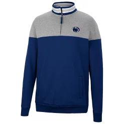 Men's Colosseum Navy/Heather Gray Penn State Nittany Lions Be the Ball Quarter-Zip Top -Colosseum shop 5936087 ALT2