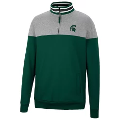 Men's Colosseum Green/Heather Gray Michigan State Spartans Be the Ball Quarter-Zip Top 5 Men's Colosseum Green/Heather Gray Michigan State Spartans Be the Ball Quarter-Zip Top -Colosseum shop 5936136 ALT2