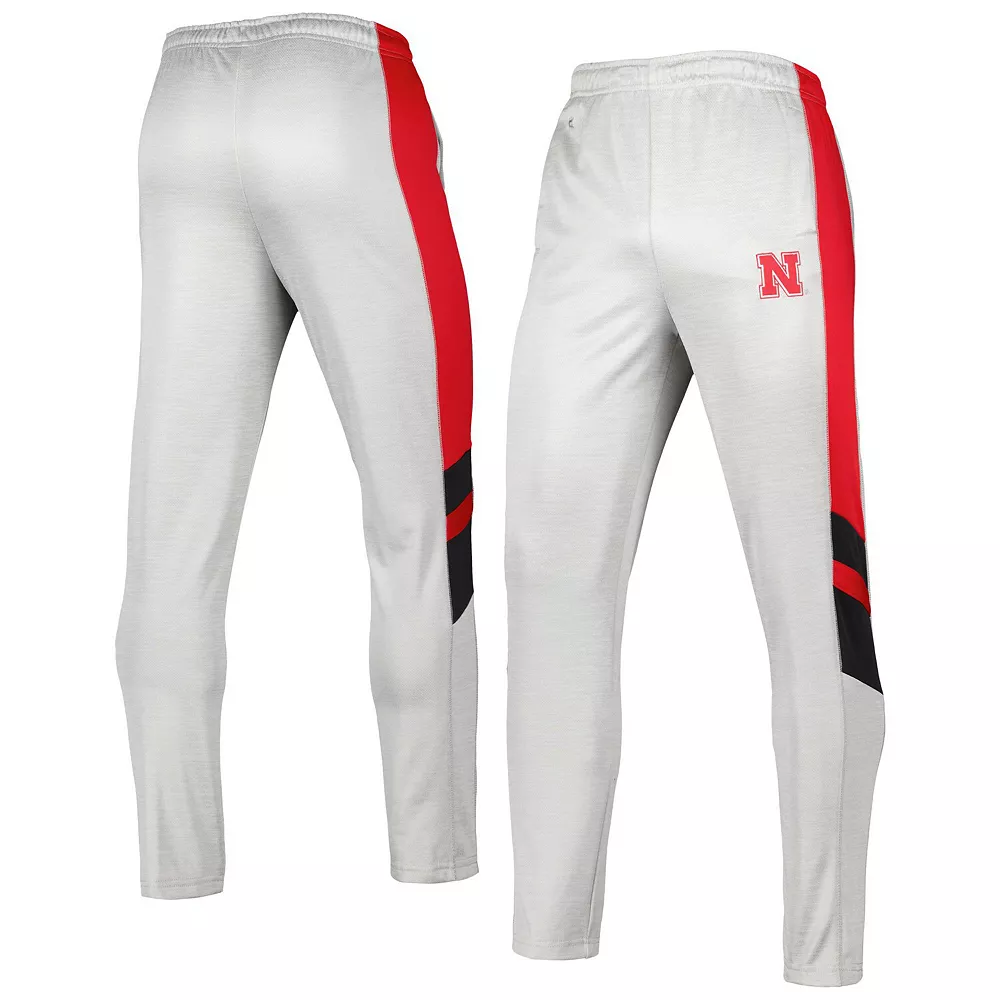 Men's Colosseum Heathered Gray/Scarlet Nebraska Huskers Bushwood Pants 2 Men's Colosseum Heathered Gray/Scarlet Nebraska Huskers Bushwood Pants - Image 2