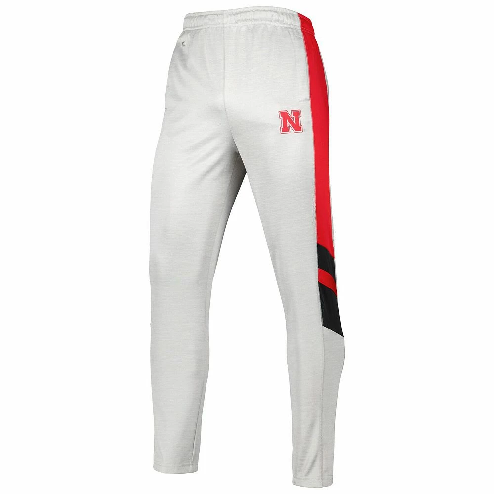 Men's Colosseum Heathered Gray/Scarlet Nebraska Huskers Bushwood Pants 3 Men's Colosseum Heathered Gray/Scarlet Nebraska Huskers Bushwood Pants - Image 3