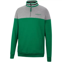 Men's Colosseum Heathered Gray/Green Oregon Ducks Be the Ball Quarter-Zip Top -Colosseum shop 5936747 ALT2