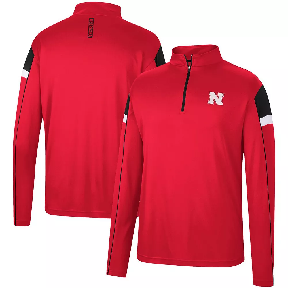 Men's Colosseum Scarlet Nebraska Huskers Golf Match Quarter-Zip Windshirt 2 Men's Colosseum Scarlet Nebraska Huskers Golf Match Quarter-Zip Windshirt - Image 2