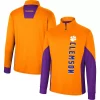 Men's Colosseum Orange Clemson Tigers Bart Quarter-Zip Windshirt