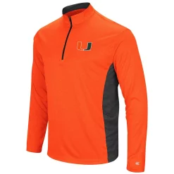 Men's Colosseum Heathered Orange/Black Miami Hurricanes Audible Windshirt Quarter-Zip Pullover Jacket 5 Men's Colosseum Heathered Orange/Black Miami Hurricanes Audible Windshirt Quarter-Zip Pullover Jacket -Colosseum shop 5938669 ALT2