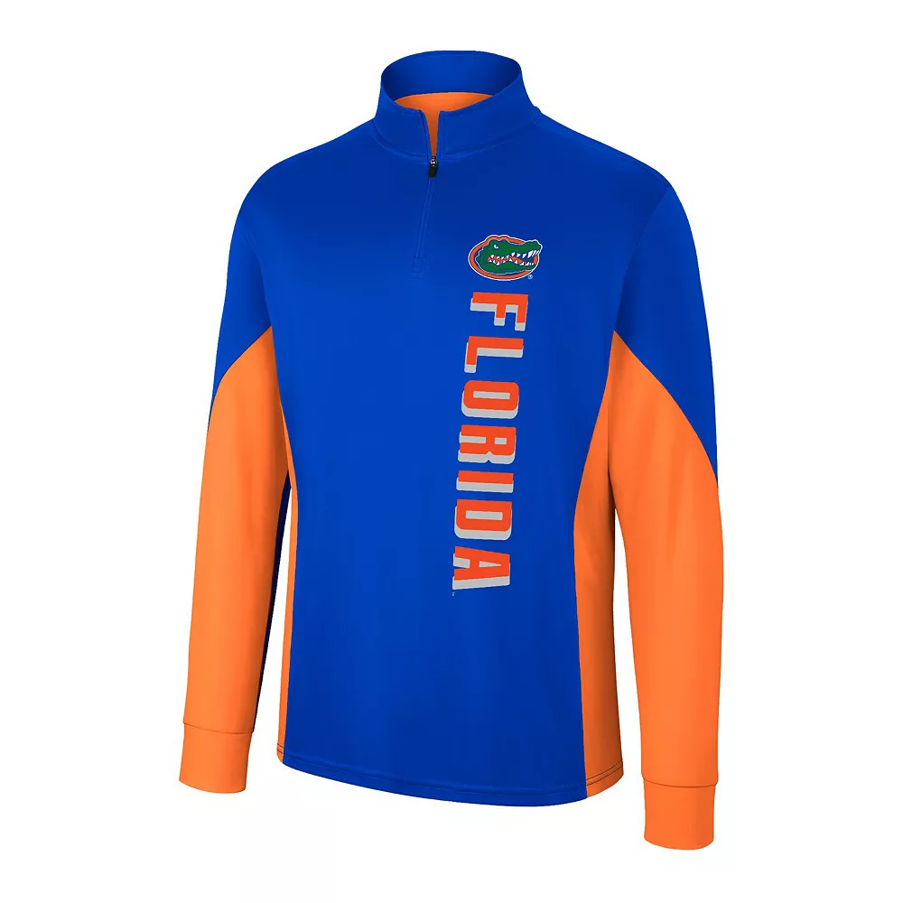 Men's Colosseum Royal Florida Gators Bart Quarter-Zip Windshirt 3 Men's Colosseum Royal Florida Gators Bart Quarter-Zip Windshirt - Image 3